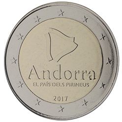 2 euro Andorra 2017, Andorra, il paese dei Pirenei