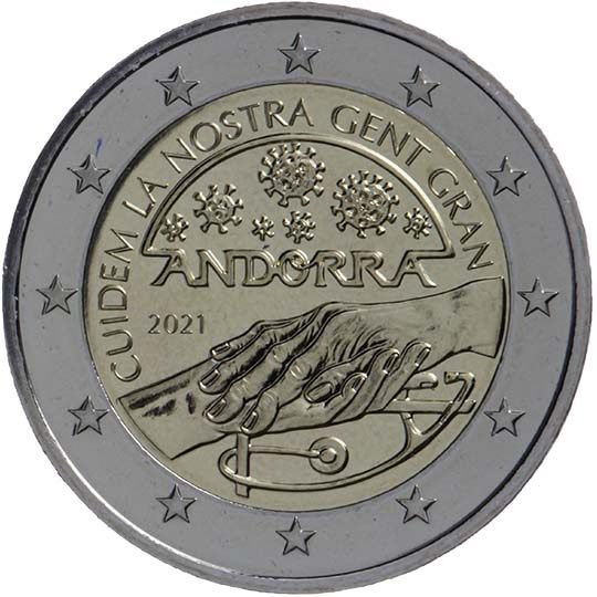 2 euro Andorra 2021, Prendiamoci cura dei nostri anziani