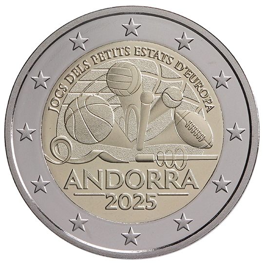 2 euro Andorra 2025, Giochi dei piccoli Stati d'Europa
