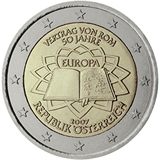 2 euro Austria 2007, 50° anniv. Trattati di Roma