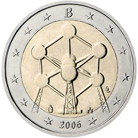 2 euro Belgio 2006, Atomium