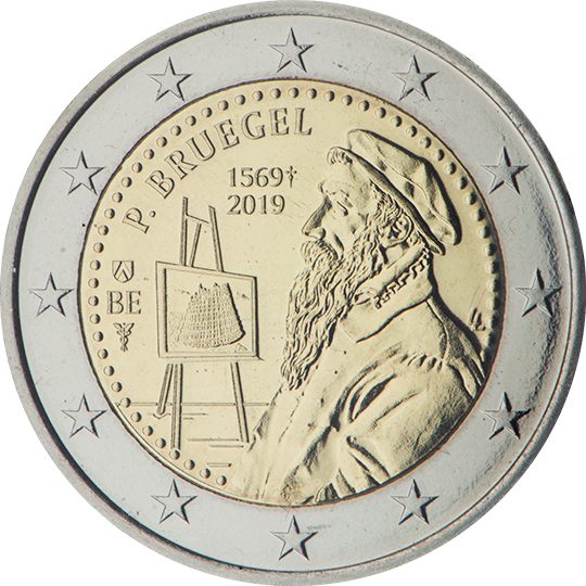 2 euro Belgio 2019, 450° anniv. morte di Pieter Bruegel il Vecchio