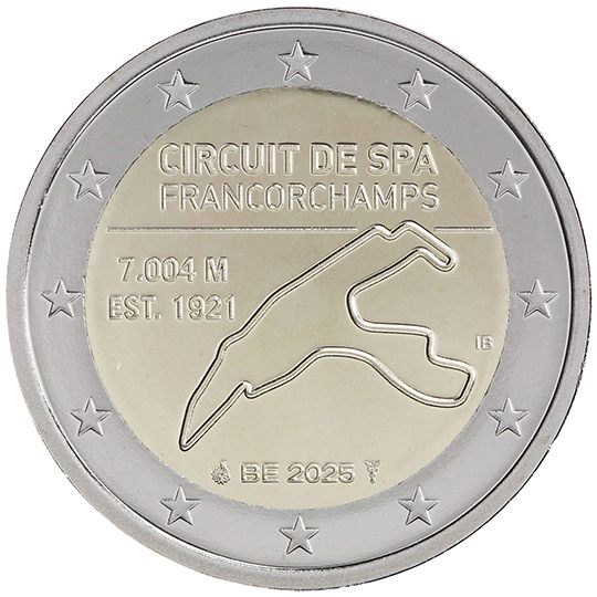 2 euro Belgio 2025, Circuito di Spa-Francorchamps