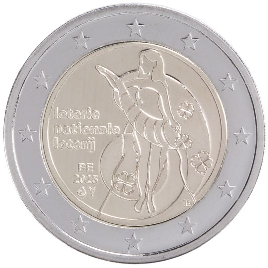 2 euro Belgio 2025, Lotteria Nazionale del Belgio