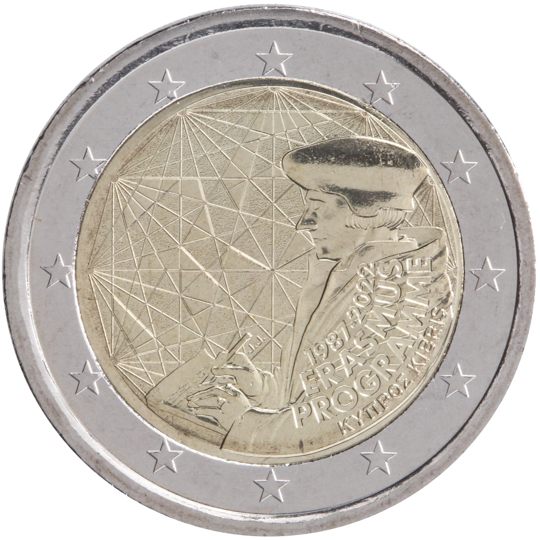 2 euro Cipro 2022, 35° anniv. Programma Erasmus