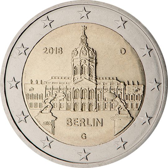 2 euro Germania 2018, Berlin - Castello di Charlottenburg