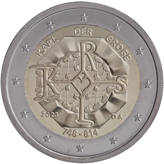 2 euro Germania 2023, 1275° anniv. nascita Carlo Magno