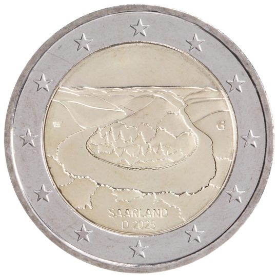 2 euro Germania 2025, Saarland - Saarschleife