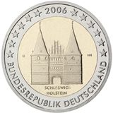 2 euro Germania 2006, Schleswig-Holstein - Holstentor di Lubecca