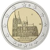 2 euro Germania 2011, Nordrhein-Westfalen - Cattedrale di Colonia