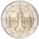 2 euro Germania 2016, Sachsen - Zwinger di Dresda