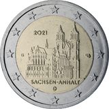 2 euro Germania 2021, Sachsen-Anhalt - Duomo di Magdeburgo