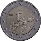 2 euro Germania 2022, Thüringen - Castello di Wartburg