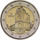 2 euro Germania 2023, Hamburg - Elbphilharmonie
