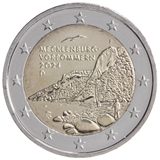 2 euro Germania 2024, Mecklenburg-Vorpommern - Königsstuhl