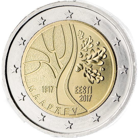 2 euro Estonia 2017, Strada estone verso l'indipendenza