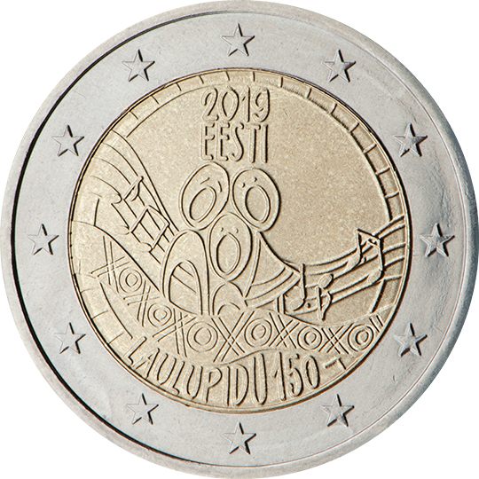 2 euro Estonia 2019, 150° anniv. Festival della canzone estone