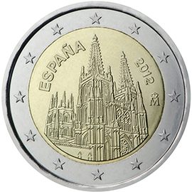 2 euro Spagna 2012, Cattedrale di Burgos