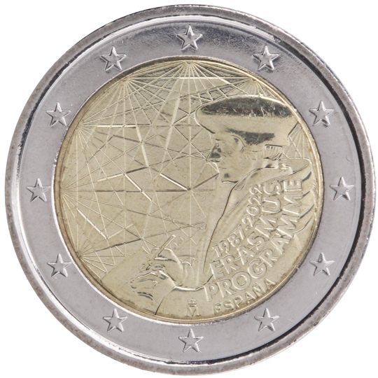 2 euro Spagna 2022, 35° anniv. Programma Erasmus