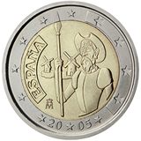 2 euro Spagna 2005, IV centenario del Don Chisciotte