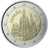 2 euro Spagna 2012, Cattedrale di Burgos