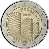 2 euro Spagna 2019, Città vecchia di Ávila e le sue mura