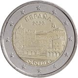 2 euro Spagna 2023, Centro storico di Cáceres