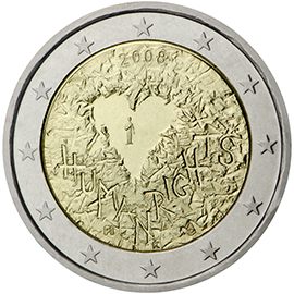2 euro Finlandia 2008, 60° anniv. Dichiarazione dei diritti umani