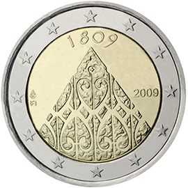 2 euro Finlandia 2009, 200° anniv. Autonomia finlandese