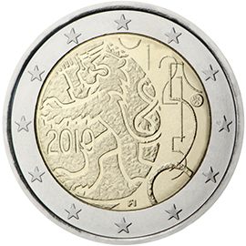 2 euro Finlandia 2010, 150° anniv. Moneta finlandese