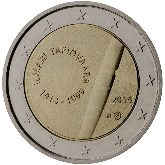 2 euro Finlandia 2014, 100° anniv. nascita Ilmari Tapiovaara