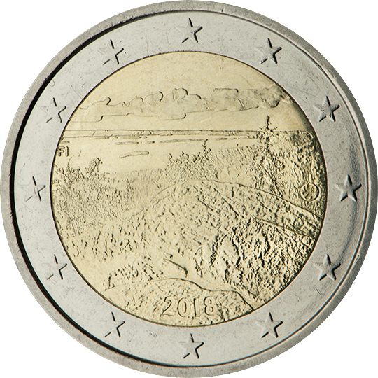 2 euro Finlandia 2018, Panorama del parco nazionale di Koli