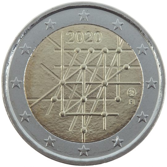 2 euro Finlandia 2020, 100° anniv. Università di Turku