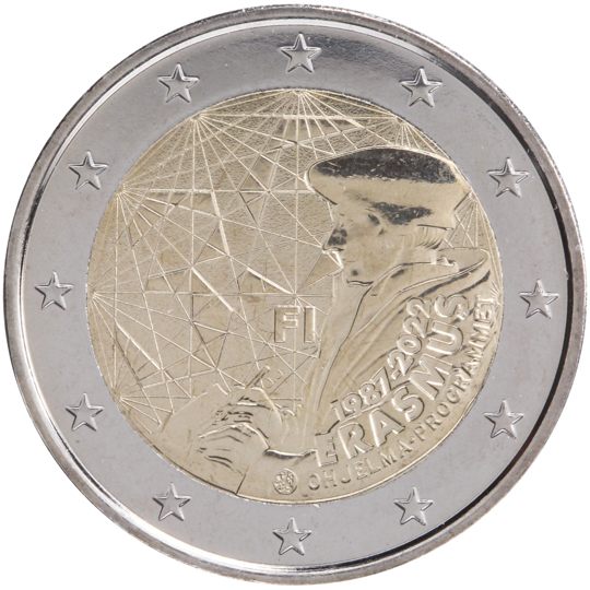 2 euro Finlandia 2022, 35° anniv. Programma Erasmus