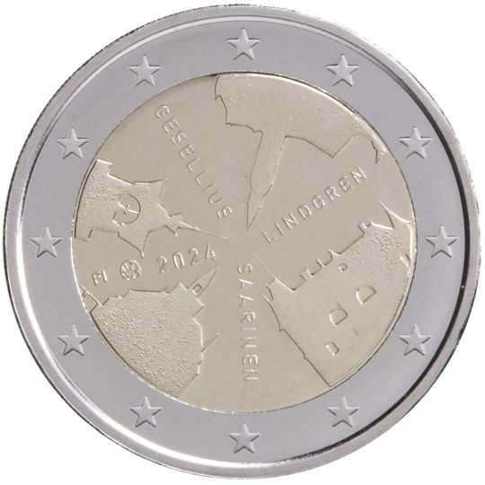 2 euro Finlandia 2024, Gesellius, Lindgren, Saarinen - Architettura finlandese