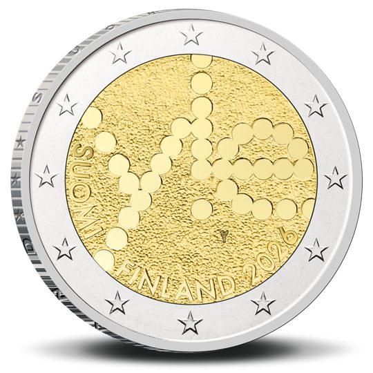 2 euro Finlandia 2026, Centenario Yleisradio