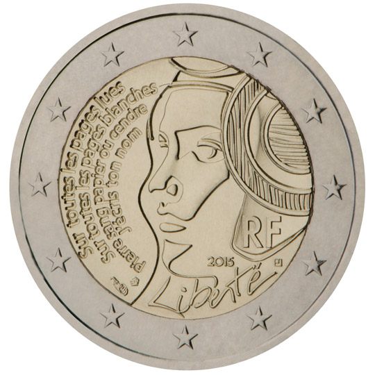 2 euro Francia 2015, 225° anniv. Festa della Federazione