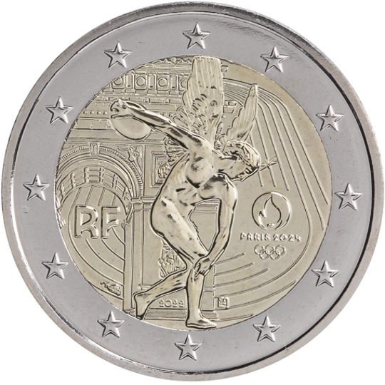 2 euro Francia 2022, XXXIII Giochi Olimpici Parigi 2024 - Il Genio