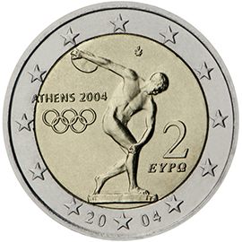 2 euro Grecia 2004, Giochi Olimpici Atene 2004