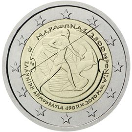 2 euro Grecia 2010, 2500° anniv. Battaglia di Maratona
