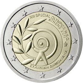 2 euro Grecia 2011, XIII Special Olympics - World Summer Games - Atene 2011