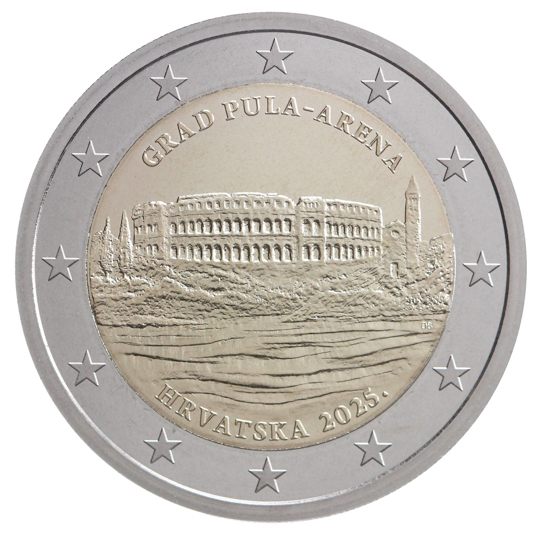 2 euro Croazia 2025, Città di Pula - Arena