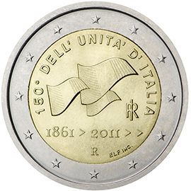 2 euro Italia 2011, 150° anniv. Unità d'Italia