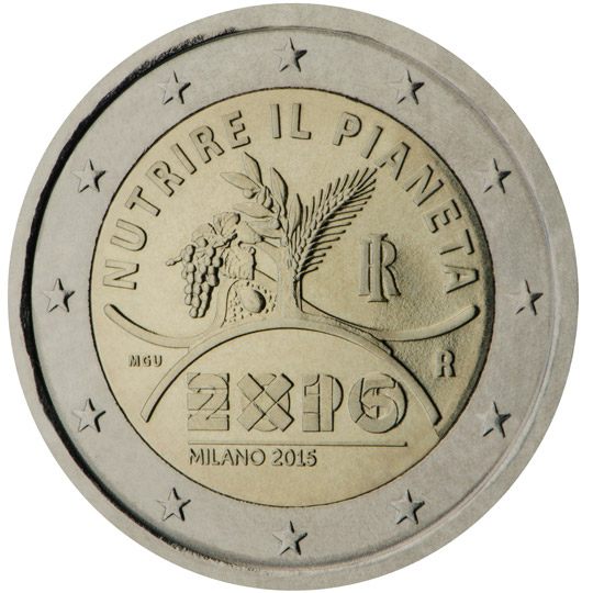 2 euro Italia 2015, World Expo Milano 2015