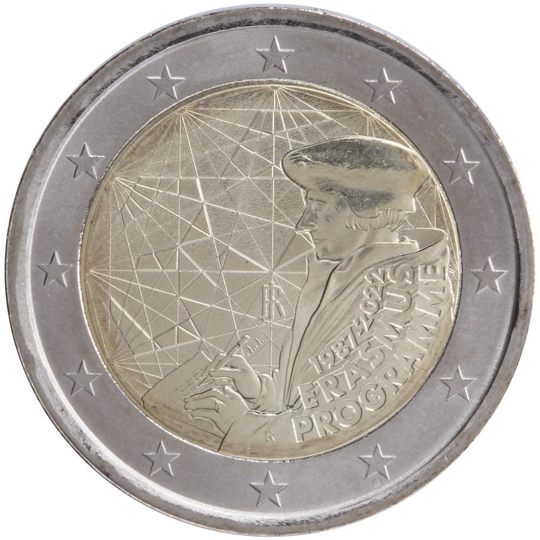 2 euro Italia 2022, 35° anniv. Programma Erasmus