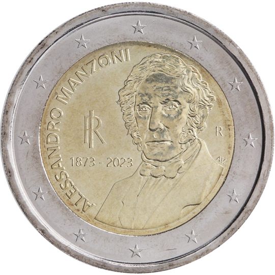 2 euro Italia 2023, 150° anniv. morte Alessandro Manzoni