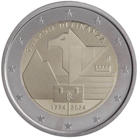 2 euro Italia 2024, 250° anniv. Fondazione Guardia di Finanza
