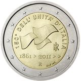 2 euro Italia 2011, 150° anniv. Unità d'Italia