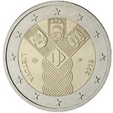 2 euro Lituania 2018, 100° anniv. Stati Baltici