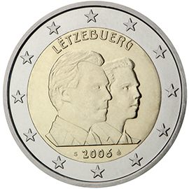 2 euro Lussemburgo 2006, 25° compleanno del principe ereditario Guillaume